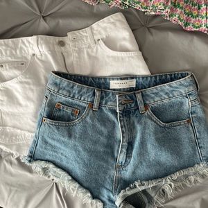 Top shop jean shorts, selling both together